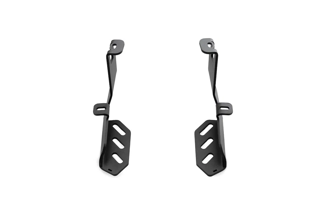 AC1901801NA – A.DESERT DES Driving/ Fog Light Mounting Bracket, Hood Hinge Mount Mounts Up To 6 Inch Lights Powder Co...